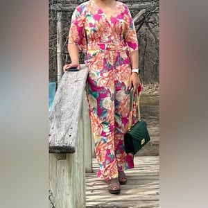 Farm Rio Floral Jumpsuit From Anthropologie